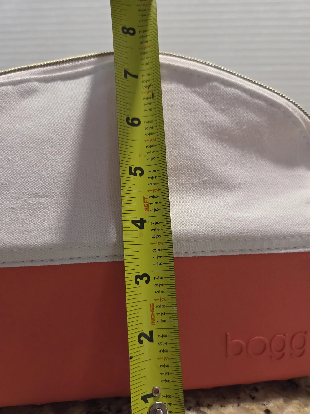 Beauty and the Bogg Bag Coral Makeup Bag Waterproof Travel Pouch Canvas NWOT